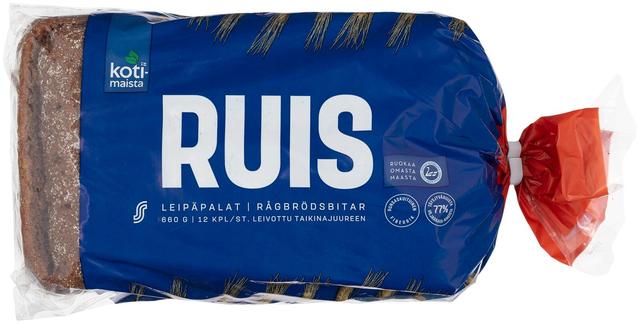 Kotimaista ruisleipäpalat 12 kpl 660 g