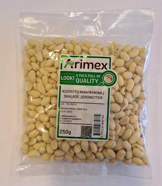 Arimex kuorittu maapähkinä 250g