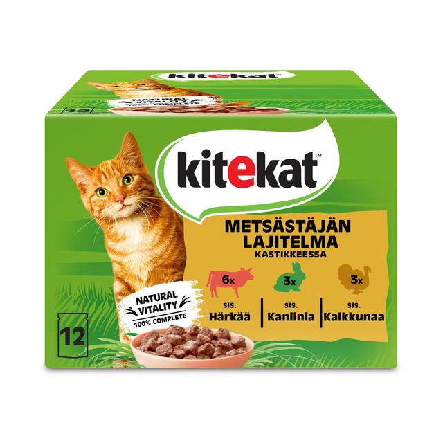 Kitekat Metsästäjän Menu kastikelajitelma 12x85g