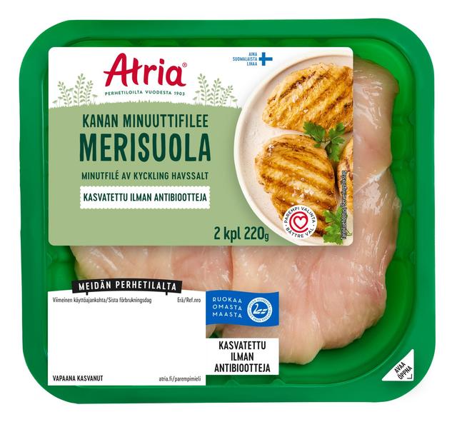 Atria Kanan Minuuttifilee Merisuola 220g