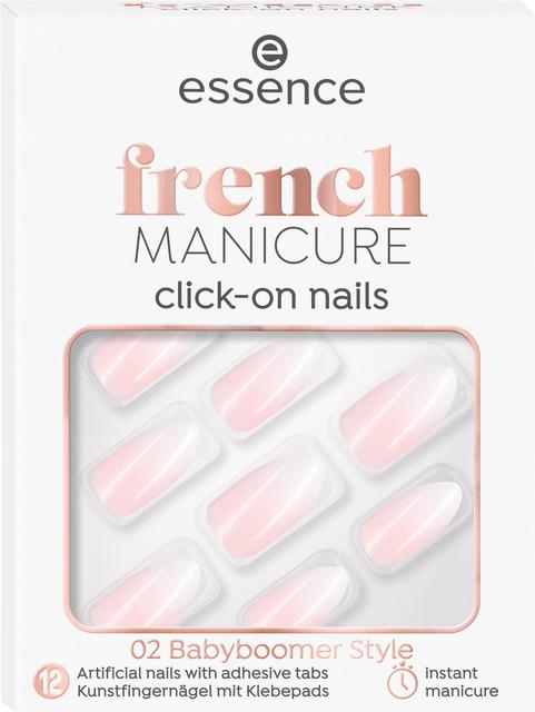 essence french MANICURE click-on nails 02 Babyboomer Style 12 st