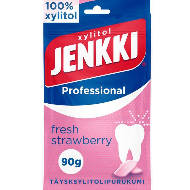 Jenkki Professional Fresh Strawberry +C täysksylitolipurukumi 90g