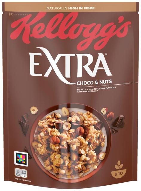 KELLOGG'S Extra Choco and Nuts 450g