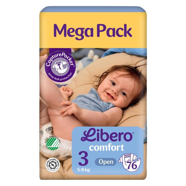 LIBERO Comfort teippivaippa koko 3, 76 kpl, 5-8kg