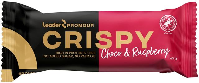 Leader Promour Crispy maitosuklaa & vadelma proteiinipatukka 45 g