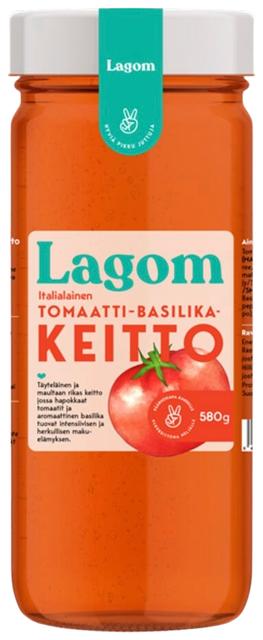Lagom Italialainen tomaatti-basilikakeitto 580g
