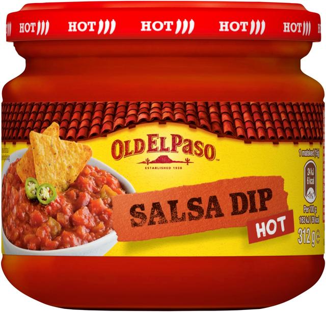 Old El Paso Salsa Dip Hot 312g