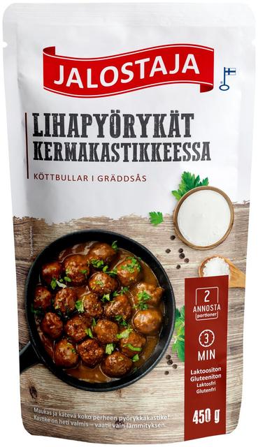 Jalostaja Lihapyörykät kermakastikkeessa 450 g