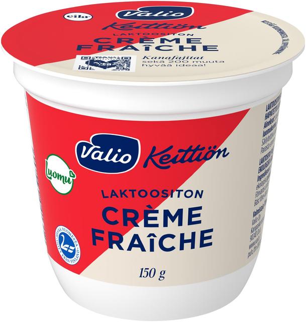 Valio Keittiön crème fraîche 150 g laktoositon, luomu