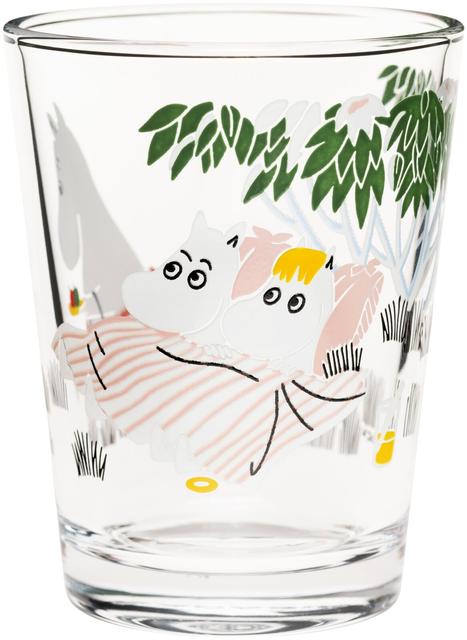 Moomin Arabia Finland Muumi juomalasi 22cl Loikoilua