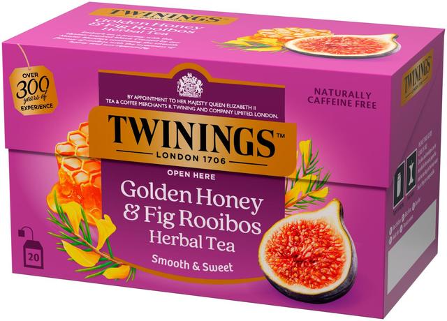 Twinings Golden Honey, Fig & Rooibos yrttitee 20x2g