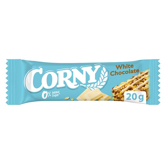 Corny 0% Added sugar White Chocolate välipalapatukka 20g