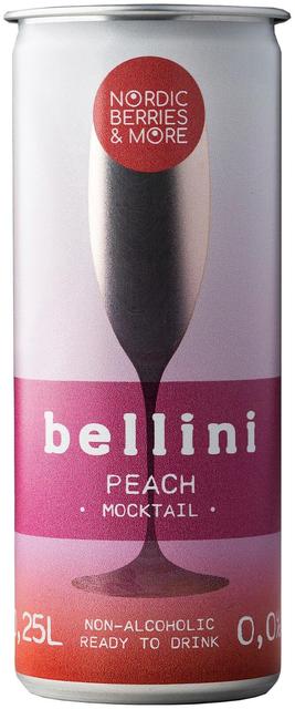 Nordic Berries & More Peach Bellini Mocktail 0,0% 0,25L