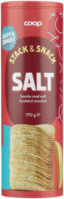 Coop suolatut snacksit tuubi 170 g