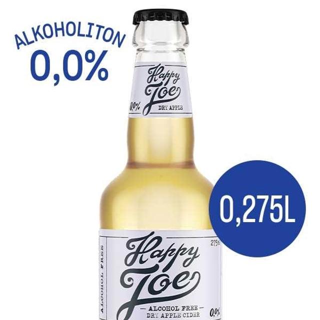 Hartwall Happy Joe Dry Apple 0% alkoholiton siideri 0,275 l