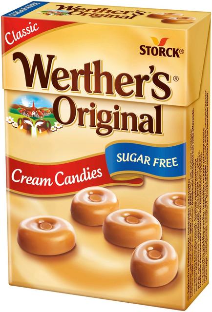 WERTHER´S ORIGINAL suhkruvabad koorekompvekid magusainetega 42g