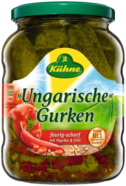 Kühne Kurkut mausteliemessä paprika & chili 670/360g