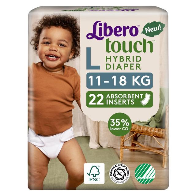 LIBERO Touch Hybrid, imuydin vaippahousuun, 22kpl 11-18kg, koko L