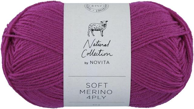 Novita lanka Soft Merino 4 PLY 50 g neilikka 780