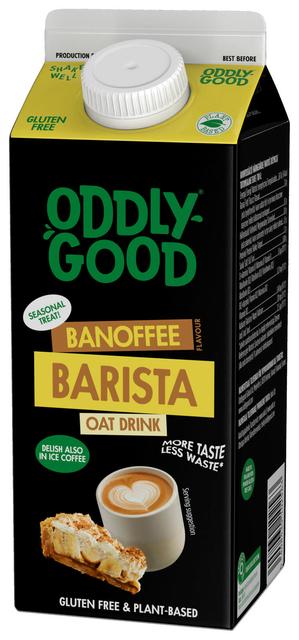 Oddlygood® Barista kaurajuoma banoffee 0,75 l ESL gluteeniton