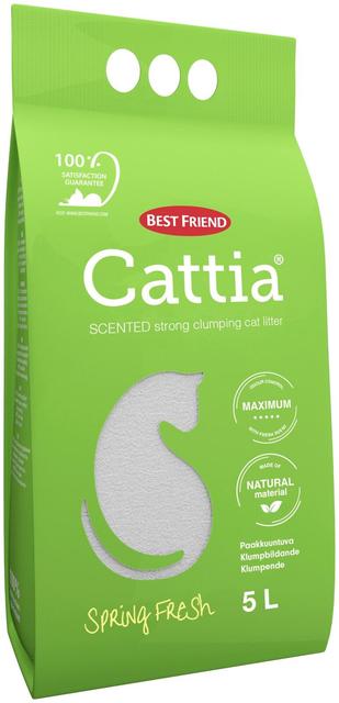 Best Friend Cattia Spring Fresh paakkuuntuva valkoinen kissanhiekka 5l