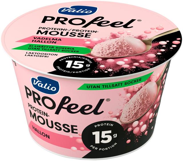 Valio PROfeel proteiini-mousse vaarika, laktoosivaba, 150 g