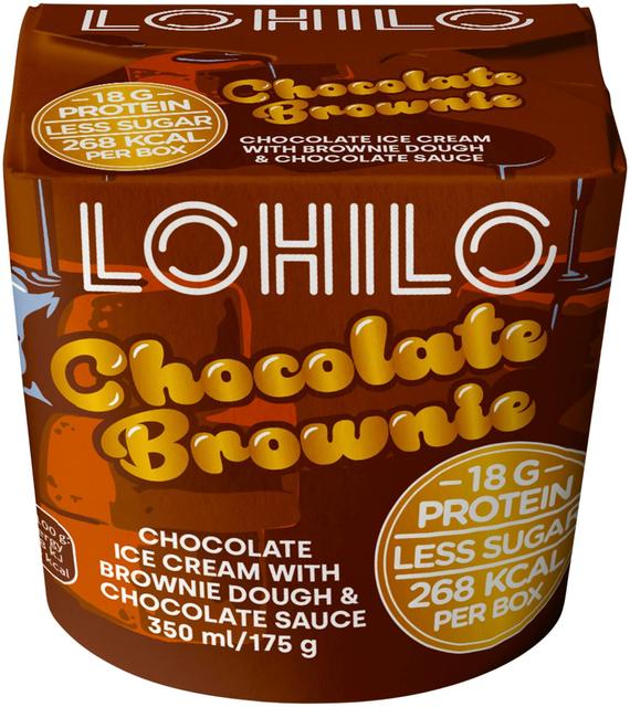 Lohilo Chocolate brownie proteiinijäätelö 350ml/175g