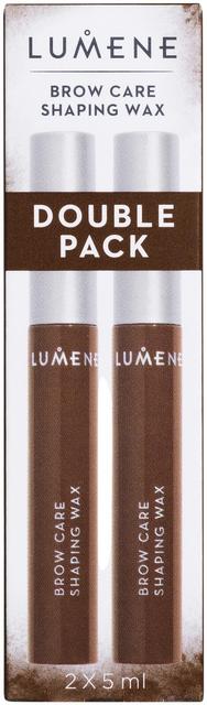 Lumene Brow Care Shaping Wax 2 Tuplapakkaus harmaanruskea ​