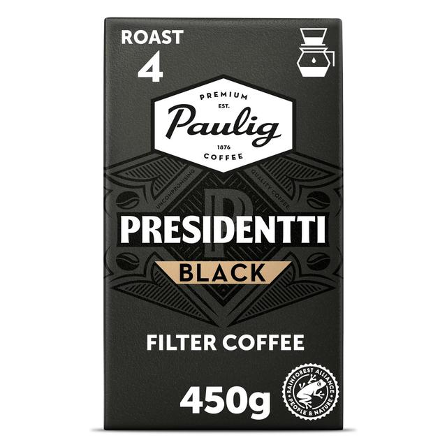 Paulig Presidentti Black Label kahvi suodatinjauhatus 450g