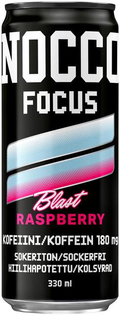 330ml NOCCO Focus Raspberry Blast