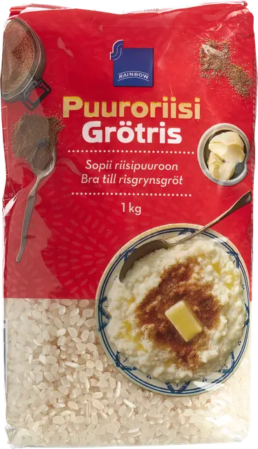 Rainbow 1kg puuroriisi
