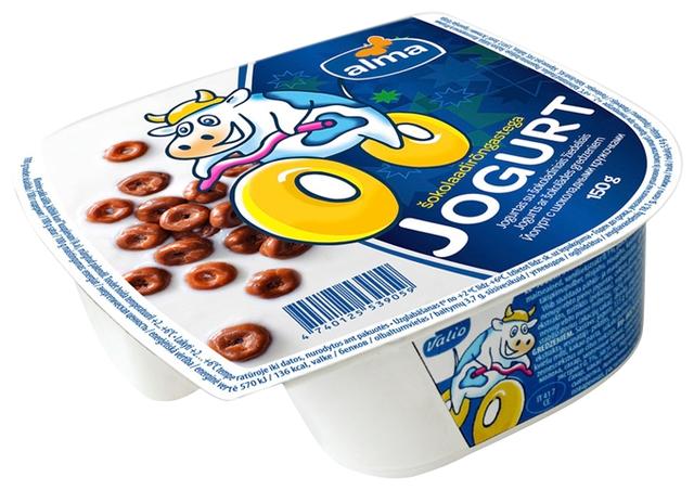 Šokolaadirõngastega jogurt, 150 g