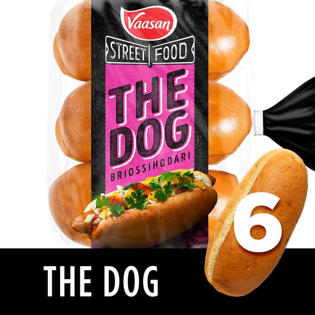 Vaasan Street Food The Dog Hot Dog sämpylä 300g 6x50g