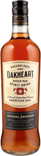 Bacardi Oakheart Original Spiced piiritusjook 32,5%vol 700ml