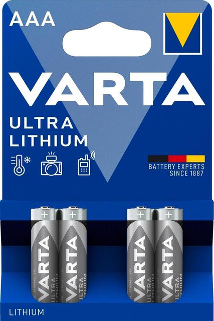 Varta Ultra Lithium 4xAAA litiumparisto