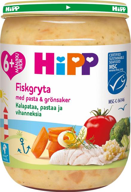 HiPP 190g Kalapataa, pastaa ja vihanneksia 6kk