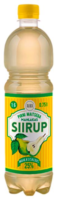 Aura pirni maitsega siirup 750ml