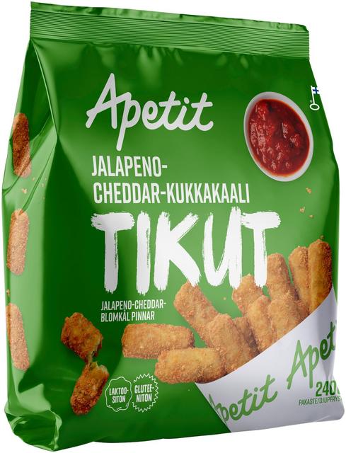 Apetit Jalapeno-cheddar-kukkakaali tikut pakaste 240g