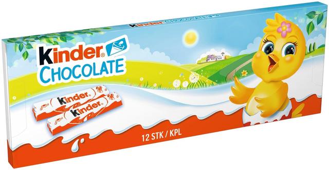 Kinder Chocolate maitosuklaata maitoisalla täytteellä 150g (12kp) Pääsiäinen