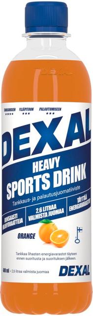 Dexal Heavy tankkaus- ja palautusjuomatiiviste appelsiini 0,4l