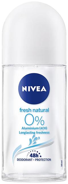 NIVEA 50ml Fresh Natural Alu-Free Deo Roll-on -deodorantti