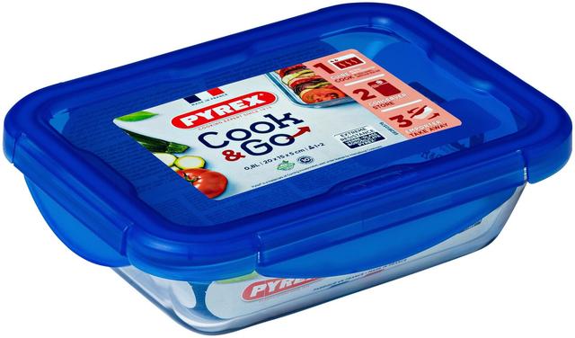 Pyrex Cook & Go lasivuoka ja kansi 20x15cm