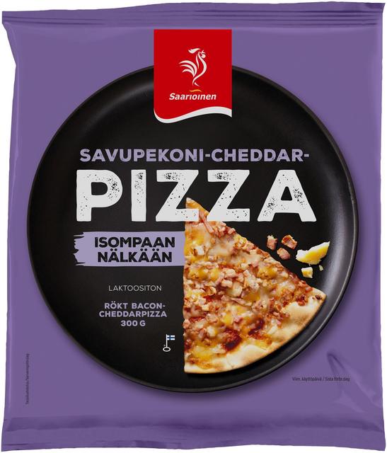 Saarioinen Savupekoni-cheddar pizza 300g