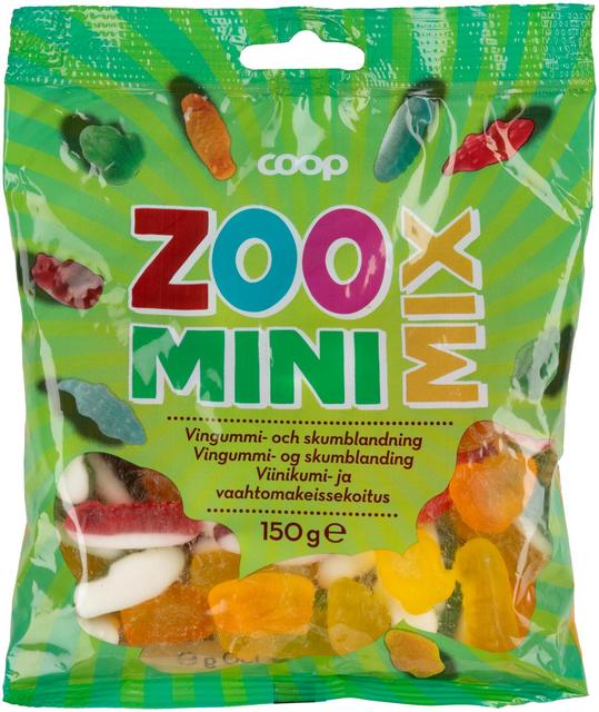 Coop Zoo Mini Mix makeispussi 150 g