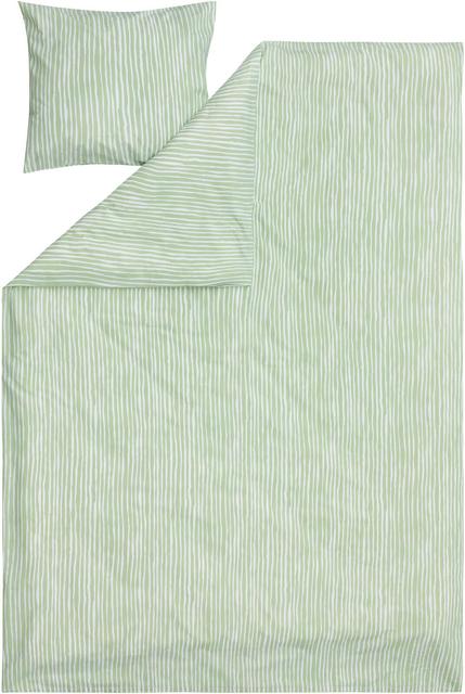Finlayson pussilakanasetti Tiuhta 150x210+50x60 cm, vihreä-valkoinen