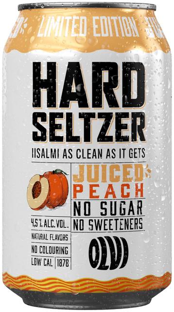 OLVI Hard Seltzer Juiced Peach 4,5 % 0,33 l tlk