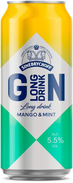 Sinebrychoff Long Drink mango&mint muu alkohoolne jook 5,5%vol 500ml