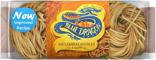 Blue Dragon kuivattu täysjyvävehnänuudeli 300g