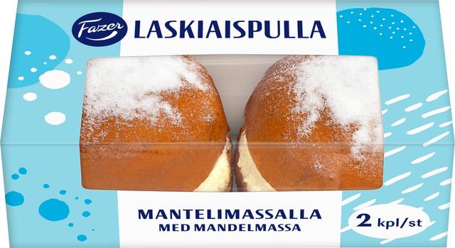 Fazer Laskiaispulla mantelimassalla ja kermavaahdolla 2kpl 214g