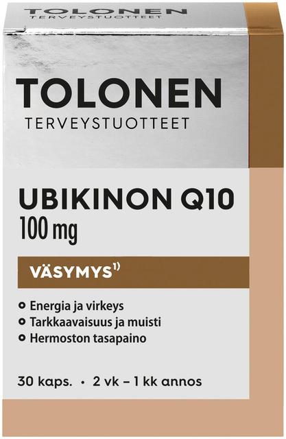 Tolonen Ubikinon Q10 100mg +B-vitamiinit 30kaps